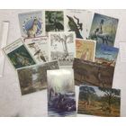 Открытки рождественские с животными Австралии винтажные ТОРГ