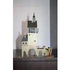 Пластиковая модель домика для ЖД, ГДР.