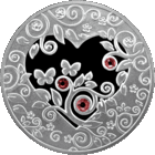 Моё сердце. 20 рублей. Серебро