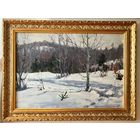 Жолток В.К " Март",1960 г. Холст, масло. Размер 54,5х77 см.