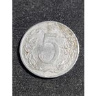Чехословакия 5 геллеров 1954