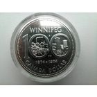 Канада 1 серебро 23.32 гр. 1974 г. UNC c рубля