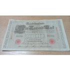 1000 марок 1910 года Германии 0519579 красный номер