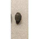 Кольцо старинное с цветком.