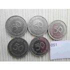 5 монет по 50 пфеннигов лот 51