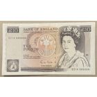 Банкнота 10 фунтов с 1988 по 1991 год. Великобритания.  главный кассир Г.М. Гиллом (G.M. Gill) НЕ БЫЛА В ОБОРОТЕ. Интересный номер.