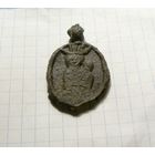 Переливок, медальон, свинец.