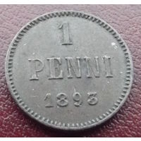 Финляндия в составе РИ. 1 пенни 1893