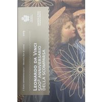 Сан-Марино 2 евро 2019 500 лет со дня смерти Леонардо да Винчи