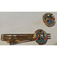 Зажим (заколка) на галстук + подарок, МЧС, пожарный