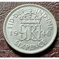 Великобритания 6 пенсов, 1946    ( 1-1-5 )