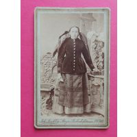 Фото визит-портрет "Дама с крыльями", Германия, 1890 г.