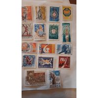 Сборка марок СССР  - разные исторические события 16 штук 60-х-70-80-х годов