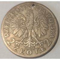 Апошнi распродаж! 2 Злотых Польша 1934