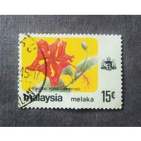 Марка Малайзия Цветы