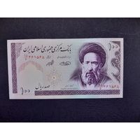 100 риалов 1985 года. Иран. UNC