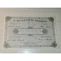 1 миллион марок 1923 года, Ганновер.