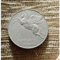 Werty71 Италия 10 лир 1949 Пегас Конь оливки