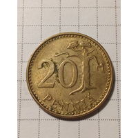 20 пенни Финляндия 1977 год