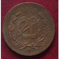 Мексика 20 сентаво, 1920-1935