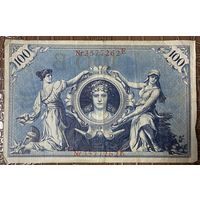 Банкнота 100 марок 1908 год. Германская империя.