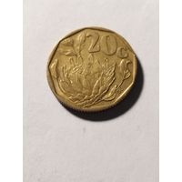ЮАР 20 центов 1995