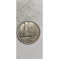 Каймановы острова 25 цент 1982