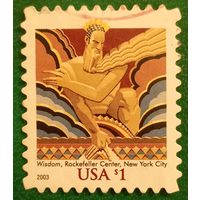 США 2003. Скульптура Ли Лори в главном здании Рокфеллер-центра