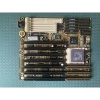 486 материнка JK-024 с процессором AMD 486dx4-100 и парой планок памяти 16мб (2х8мб)