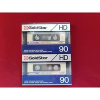 С рубля без мц. 2 аудиокассеты Goldstar, запечатанные