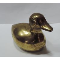 Статуэтка бронзовая "Утка" 70-е годы Европа. Высота 6.5 см.