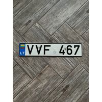 Автономер Литвы флаговый (город Вильнюс)