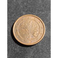 Германия 1 евроцент 2012 J