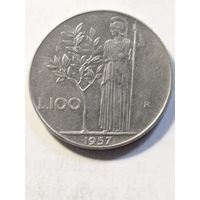 Италия 100 лир 1957
