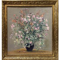 Бржозовский Г.Ф "Полевые цветы", холст на картоне, масло. Размер 67х62 см.