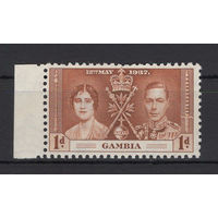 1937 Гамбия** Георг VI Коронация (SG 147)