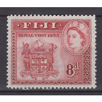 Фиджи / Fiji 1953** Королевский визит, Герб колонии (SG#288)