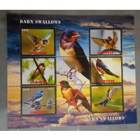 СЕРИЯ Блоков птицы  фауна MNH