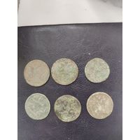 Монеты РИ деньга с рубля