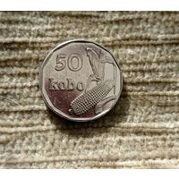 Werty71 Нигерия 50 кобо 2006 Кукуруза