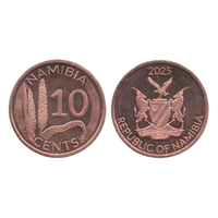 Республика Намибия. 10 центов 2025. UNC. Сельское хозяйство. Просо.