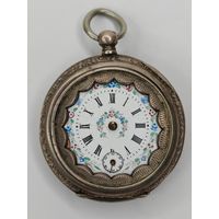 Серебряные часы карманные 800 пр. Как есть. С рубля
