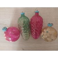 Лот больших  игрушек СССР толстое стекло(редкость).С РУБЛЯ.