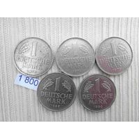 5 монет марки   лот 1800