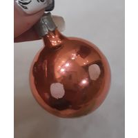 Игрушка ёлочная Шар Детство, стекло. СССР