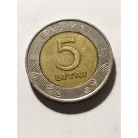 Литва 5 лит 1999
