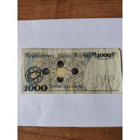1000 злотых 1982 г польша