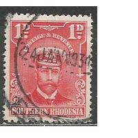 Южная Родезия. Король Георг V в морской форме. 1924г. Mi#2.