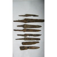 Древние ножи. 8 шт. Железо.