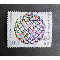 Марка Германия 1990 год 125 лет Международному объединению железных дорог